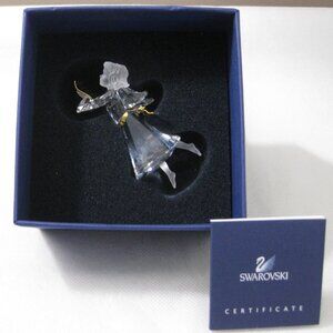 Swarovski Crystal 2007 ANGEL Christmas Ornament Mint In Box Rare Retired 0904989
